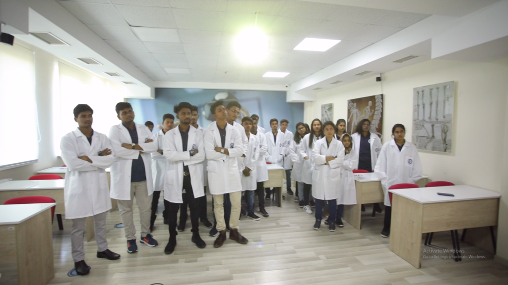 Indian students in European medical university Georgia